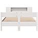 Letto Libreria senza Materasso Bianco 135x190 cm Legno di Pino - Foto miniatura 4