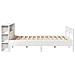 Letto Libreria senza Materasso Bianco 135x190 cm Legno di Pino - Foto miniatura 5