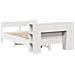 Letto Libreria senza Materasso Bianco 135x190 cm Legno di Pino - Foto miniatura 6