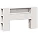 Letto Libreria senza Materasso Bianco 135x190 cm Legno di Pino - Foto miniatura 7