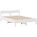 Letto Libreria senza Materasso Bianco 135x190 cm Legno di Pino - Foto miniatura 8