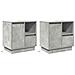 Armadio da Notte con 2 pcs Grigio cemento 50 x 34.5 x 50 cm. - Foto miniatura 1