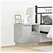 Armadio da Notte con 2 pcs Grigio cemento 50 x 34.5 x 50 cm. - Foto miniatura 2