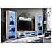 Komodee, Set di mobili porta TV Tivoli Grande RTV, Bianco Wotan, LED Blu, Larghezza 250 cm x Altezza 159 cm x Profondità 35 cm, Per soggiorno, Camera da letto - Foto miniatura 2