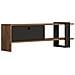 Ova Porta Tv Asimmetrico Grigio Antracite Con Armadio Effetto Legno 120 Cm - Foto miniatura 3