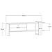 Ova Porta Tv Asimmetrico Grigio Antracite Con Armadio Effetto Legno 120 Cm - Foto miniatura 4