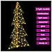 Albero di Natale con 160 LED Bianco caldo 150 cm PET - Foto miniatura 7