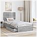 Letto con Contenitore con testiera Grigio Sonoma 90 x 200 cm - Foto miniatura 3