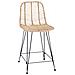 Sedia da Bar 2 pcs Naturale 44,5 x 54,5 x 97,5 cm - Foto miniatura 4