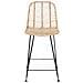 Sedia da Bar 2 pcs Naturale 44,5 x 54,5 x 97,5 cm - Foto miniatura 5