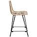 Sedia da Bar 2 pcs Naturale 44,5 x 54,5 x 97,5 cm - Foto miniatura 6