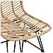 Sedia da Bar 2 pcs Naturale 44,5 x 54,5 x 97,5 cm - Foto miniatura 9