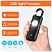Allarme Di Sicurezza Personale Ricaricabile Da 130db Con Luce Led - Allarme Portachiavi Di Emergenza Anti-lupo White - Foto miniatura 4