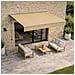 Adro Tenda Da Sole Manuale 2,95 X 2,5 M In Alluminio Con Telo Tortora - Foto miniatura 5