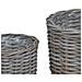 Cestino per Piante con archiviazione 2 pcs Grigio Rattan Kubu - Foto miniatura 7