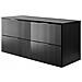 | Mobiletto 120cm | Nero opaco | L /H /D 120/57/46cm | Vassoio | Mobiletti da bagno, mobili da bagno, mobiletti da bagno - Foto miniatura 3