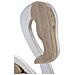 Fenicottero Decorativo In Legno Bianco E Naturale 31x9x56 Cm - Foto miniatura 5