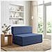 Divano Letto Pieghevole Blu 70 x 72 x 60 cm Tessuto - Foto miniatura 2