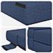 Divano Letto Pieghevole Blu 70 x 72 x 60 cm Tessuto - Foto miniatura 6