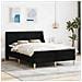 Struttura letto con materasso Nero 160 x 200 cm Poliestere - Foto miniatura 2