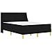 Struttura letto con materasso Nero 160 x 200 cm Poliestere - Foto miniatura 3
