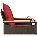Panchina Dondolo con Cuscini Marrone 63x62x40 cm in Polyrattan - Foto miniatura 5