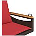 Panchina Dondolo con Cuscini Marrone 63x62x40 cm in Polyrattan - Foto miniatura 7