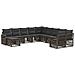 Set Divano da Giardino 11 pcs Grigio polyrattan - Foto miniatura 1
