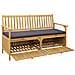 Panchina con contenitore con cuscino con porta 148 x 63 x 84 cm - Foto miniatura 2
