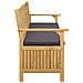 Panchina con contenitore con cuscino con porta 148 x 63 x 84 cm - Foto miniatura 4