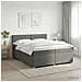 Letto box spring con materasso Grigio Scuro 200 x 200 cm - Foto miniatura 4