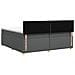 Letto box spring con materasso Grigio Scuro 200 x 200 cm - Foto miniatura 9