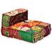 Divano Letto Modulare A 4 Posti In Tessuto Patchwork - Foto miniatura 7
