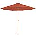 Ombrellone Da Esterni Con Palo In Legno 300 Cm Terracotta - Foto miniatura 1