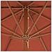 Ombrellone Da Esterni Con Palo In Legno 300 Cm Terracotta - Foto miniatura 2