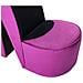 Poltrona A Forma Di Scarpa Con Tacco In Velluto Viola - Foto miniatura 6