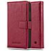 Custodia Compatibile Con Nokia Lumia 640 In Rosso Vinaccia - Coperchio Protettiva Con Chiusura Magnetica, Funzione Stand E Tasca Per Le Carte - Foto miniatura 3