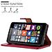 Custodia Compatibile Con Nokia Lumia 640 In Rosso Vinaccia - Coperchio Protettiva Con Chiusura Magnetica, Funzione Stand E Tasca Per Le Carte - Foto miniatura 7