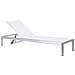 Lettino Da Giardino In Alluminio E Textilene Bianco Fossato - Foto miniatura 9