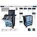 Carrello Cassettiera Con Utensili Attrezzi Officina 70 Pz Tw1100 - Foto miniatura 3