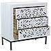 Ohm - Comò Cassettiera Con Decoro 3 Cassetti Legno E Ferro - Foto miniatura 2