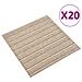 Quadrotte di Moquette 20 pz 5 m² 50x50 cm Beige a Strisce - Foto miniatura 1