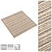 Quadrotte di Moquette 20 pz 5 m² 50x50 cm Beige a Strisce - Foto miniatura 3