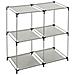 Scaffale Quattro Vani In Metallo E Sintetico Grigio Cube 68,5x34,5x H70 Cm - Foto miniatura 2