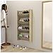 Scarpiere Muro 2 Pz Rovere Sonoma 60x18x60 Cm In Truciolato - Foto miniatura 3