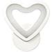 Applique Led Cuore In Vetro A Parete Lampada Luce Bianca 6500k 6 W - Foto miniatura 2