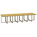 Set Da Pranzo Per Giardino 19 Pz Con Cuscini Polyrattan Beige - Foto miniatura 3