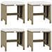 Set Da Pranzo Per Giardino 19 Pz Con Cuscini Polyrattan Beige - Foto miniatura 4