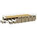 Set Da Pranzo Per Giardino 19 Pz Con Cuscini Polyrattan Beige - Foto miniatura 6