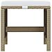 Set Da Pranzo Per Giardino 19 Pz Con Cuscini Polyrattan Beige - Foto miniatura 7